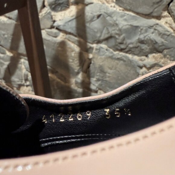 Stella McCartney Pink Patent Faux Leather Monk Strap Platform Shoes - Picture 10 of 11